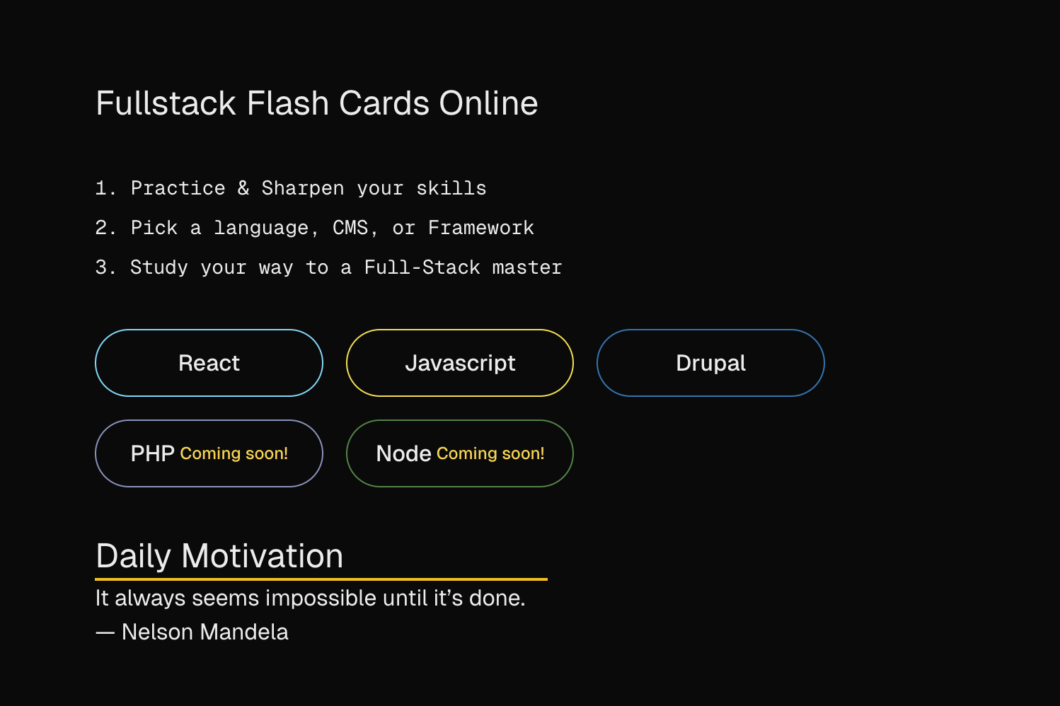 Image of Flash Cards app